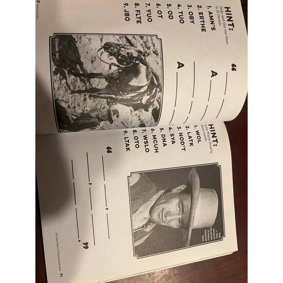 The John Wayne Ultimate Puzzle Book Crossword, Word Search, Su-duke-u and More - Picture 3 of 5